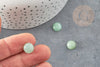 Cabochon aventurine verte, cabochon rond, aventurine naturelle, pierre verte, pierre dôme, 10mm, x1 G0317