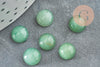 Cabochon aventurine verte, pierre naturelle, cabochon rond, aventurine naturelle, pierre verte, pierre dôme, 8mm, X1 G2686