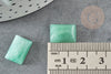 Cabochon aventurine verte,cabochon rectangle, aventurine naturelle,pierre naturelle, 10 x4mm, X1 G1144