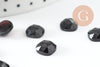 Cabochon carré obsidienne naturelle 8x8mm, cabochon création bijoux pierre, x1 G9700