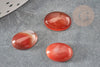 Cabochon cornaline orange, cabochon ovale, cornaline naturelle, cabochon pierre,10x14mm, X1 G4483