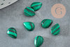 Cabochon dôme goutte Lapis malachite de synthèse 6x8mm, création bijoux pierre de , X1 G2807