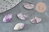 Cabochon dôme marquise navette jade violet, jade naturel,cabochon pierre, bijou pierre naturelle,13.5mmx8mm, X1 G5049