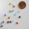 Cabochon dôme marquise ovale millefiori verre multicolore 6x4mm, cabochons verre, verre millefiori,fait main x 20-50 ou 100 pièces- G1944