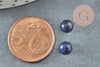 Cabochon dôme rond Lapis Lazulis, cabochon rond lapis naturel, fabrication bijoux, pierre naturelle,6mm, x1 G0176