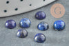 Cabochon dôme rond Lapis Lazulis, cabochon rond lapis naturel, fabrication bijoux, pierre naturelle,6mm, x1 G0176