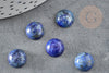 Cabochon dôme rond Lapis Lazulis naturel 10mm, fabrication bijoux pierre naturelle, X1 G1700