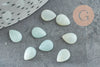 Cabochon goutte amazonite naturelle 6x8mm,cabochon création bijoux pierre naturelle, X1 G8369