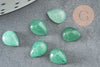 Cabochon goutte aventurine verte, cabochon goutte, aventurine naturelle,cabochon pierre, 8x6mm, pierre naturelle, x1 G2273