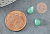 Cabochon goutte aventurine verte, cabochon goutte, aventurine naturelle,cabochon pierre, 8x6mm, pierre naturelle, x1 G2273