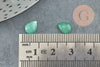 Cabochon goutte aventurine verte, cabochon goutte, aventurine naturelle,cabochon pierre, 8x6mm, pierre naturelle, x1 G2273