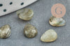 Cabochon goutte labradorite 6x8mm,cabochon goutte, labradorite naturelle,pierre naturelle, X1 G2270