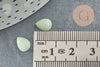 Cabochon goutte phosphorescent 8x6mm,bijou pierre, cabochon goutte luminescent, cabochon synthése, X1 G3139