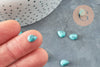 Cabochon goutte turquoise synthétique 8x6mm,cabochon création bijoux pierre, X1 G7653