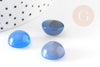 Cabochon jade bleu roi, cabochon jade naturel bleu,cabochon pierre, pierre naturelle, 14mm, X1 G5061