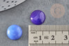 Cabochon jade bleu roi, cabochon rond, jade naturel, cabochon jade bleu/bleu-violet ,12mm, X1 G1429