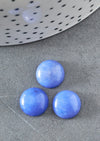 Cabochon jade bleu roi, cabochon rond, jade naturel, cabochon jade bleu/bleu-violet ,12mm, X1 G1429