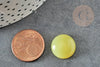 Cabochon jade jaune, cabochon rond, jade naturelle,jade jaune, cabochon jaune, pierre naturelle,16mm, X1 G2279