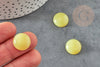 Cabochon jade jaune, cabochon rond, jade naturelle,jade jaune, cabochon jaune, pierre naturelle,16mm, X1 G2279