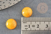 Cabochon jade jaune,cabochon rond, jade naturel,cabochon pierre, 12mm, pierre naturelle, X1 G2589