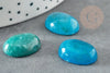 Cabochon jade turquoise foncé, cabochon ovale, jade naturel,18 x13mm, cabochon pierre, pierre naturelle, X1 G2025