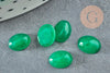 Cabochon jade vert, cabochon ovale, pierre dôme,cabochon jade vert,jade naturel,8x6mm,pierre naturelle, X1 G1552