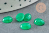 Cabochon jade vert, cabochon ovale, pierre dôme,cabochon jade vert,jade naturel,8x6mm,pierre naturelle, X1 G1552