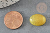 Cabochon jade vert olive,pierre naturelle,cabochon ovale,pierre verte,jade Naturel,jade vert,13x18mm, X1 G5045