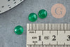 Cabochon jade vert,pierre naturelle, cabochon jade,cabochon rond,pierre précieuse,pierre verte, 6mm, X1 G2969