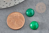 Cabochon jade vert,pierre naturelle, cabochon jade,cabochon rond,pierre verte, 10mm, X1 G1670