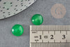 Cabochon jade vert,pierre naturelle, cabochon jade,cabochon rond,pierre verte, 10mm, X1 G2808