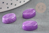 Cabochon jade naturel violet 14x10mm, cabochon ovale dôme, cabochon pierre naturelle, X1 G2233