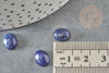 Cabochon lapis lazulis bleue, cabochon ovale, lapis lazulis naturelle,10x8mm, cabochon pierre, X1 G1720