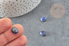 Cabochon lapis lazulis bleue, cabochon ovale, lapis lazulis naturelle,10x8mm, pierre naturelle, X1 G3548