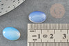 Cabochon opalite blanche ovale, cabochon ovale opalite blanche,pierre, 14x10mm, X1 G1564