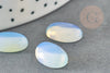 Cabochon opalite blanche ovale, cabochon ovale opalite blanche,pierre, 14x10mm, X1 G1564