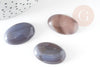 Cabochon ovale agate grise, cabochon ovale, agate naturelle,cabochon agate,agate grise,28mm, X1 G2226