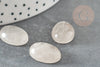 Cabochon ovale cristal de roche,cabochon ovale,quartz naturel, cabochon cristal, pierre naturelle,18x13mm, X1 G2256