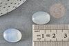 Cabochon ovale jade blanc,jade naturel, cabochon pierre,pierre naturelle, 16mm, X1 G1294