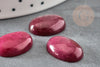 Cabochon ovale jade bordeau, cabochon ovale, pierre dôme,jade naturel,18 x13mm,pierre naturelle, X1 G0608