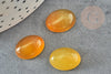 Cabochon ovale jade jaune, cabochon ovale, pierre dôme,cabochon pierre,jade naturel, 16 x12mm, X1 G2035