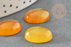 Cabochon ovale jade jaune, cabochon ovale, pierre dôme,cabochon pierre,jade naturel, 16 x12mm, X1 G2035