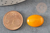 Cabochon ovale jade jaune, cabochon ovale, pierre dôme,cabochon pierre,jade naturel,8x13mm, X1 G0379