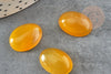 Cabochon ovale jade jaune translucide,cabochon ovale, pierre dôme,cabochon pierre,jade naturel,18x13mm, x1 G2683