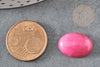 Cabochon ovale jade rose, cabochon pierre,rose orchidée,jade naturel,18 x13mm, pierre naturelle, X1 G2079