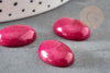 Cabochon ovale jade rouge magenta, cabochon ovale, pierre dôme,jade naturel,18 x13mm,X1 G2695