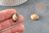 Cabochon ovale jaspe paysage, cabochon ovale,jaspe naturel, jaspe marron,cabochon 13x18mm, X1 G2062