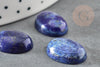 Cabochon ovale lapis lazuli naturel 18x13mm, cabochon création bijoux pierre, X1 G8673