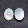 Cabochon ovale nacre blanche naturelle, cabochon coquillage, nacre naturelle,14x10mm, X1 G0589