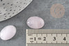 Cabochon ovale quartz rose, cabochon ovale quartz rose naturel pour créer des bijoux en pierre naturelle,18x13mm, X1 G1663